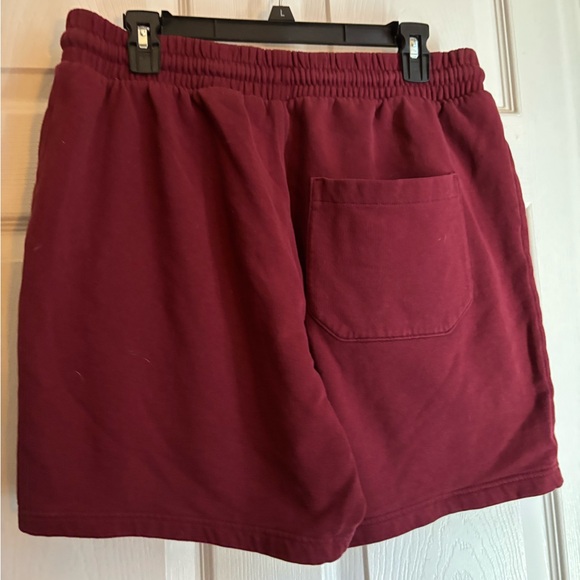 Divided Men's Athletic Shorts - Burgundy - Picture 4 of 5